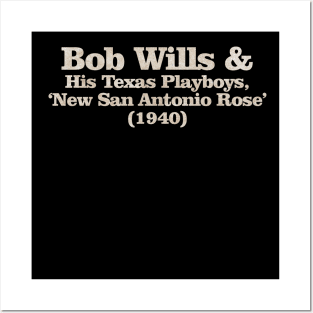 Nyindirprojek Bob Wills & His Texas Playboys Posters and Art